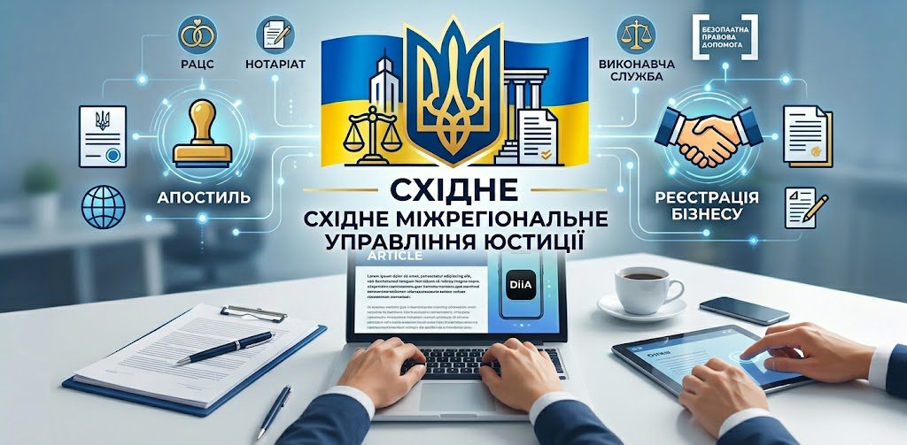 Східне міжрегіональне управління юстиції: всі послуги