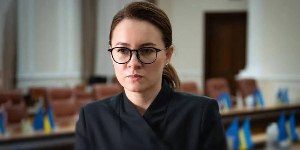 Юлія Свириденко під час трансляції засідання Комітету Верховної Ради з держбудівництва