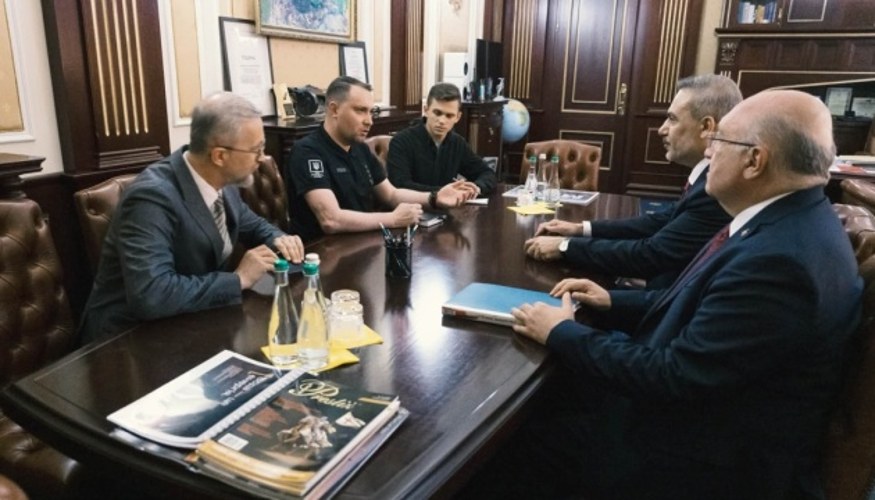 Зустріч Кирила Буданова з міністром закордонних справ Туреччини Хаканом Фіданом у Києві 17 липня 2026 року