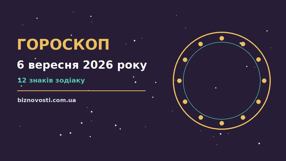 Гороскоп на 6 вересня 2026 року: перспективи для 12 знаків для грошей і кохання
