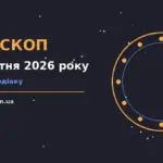 Зодіакальний круг на тлі ранкового неба, ілюстрація до гороскопу на 10 жовтня 2026 року