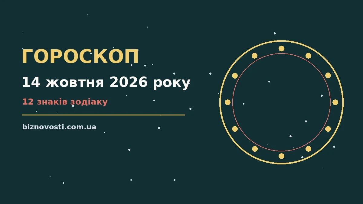 Зоряне небо над міською вежею, символ щоденного гороскопу на 14 жовтня 2026 року