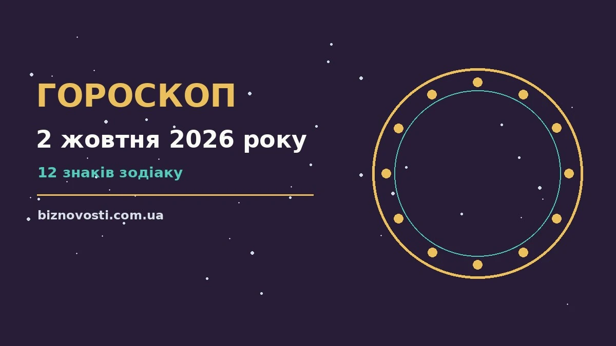 Гороскоп на 2 жовтня 2026 року: перспективи для 12 знаків для грошей і кохання