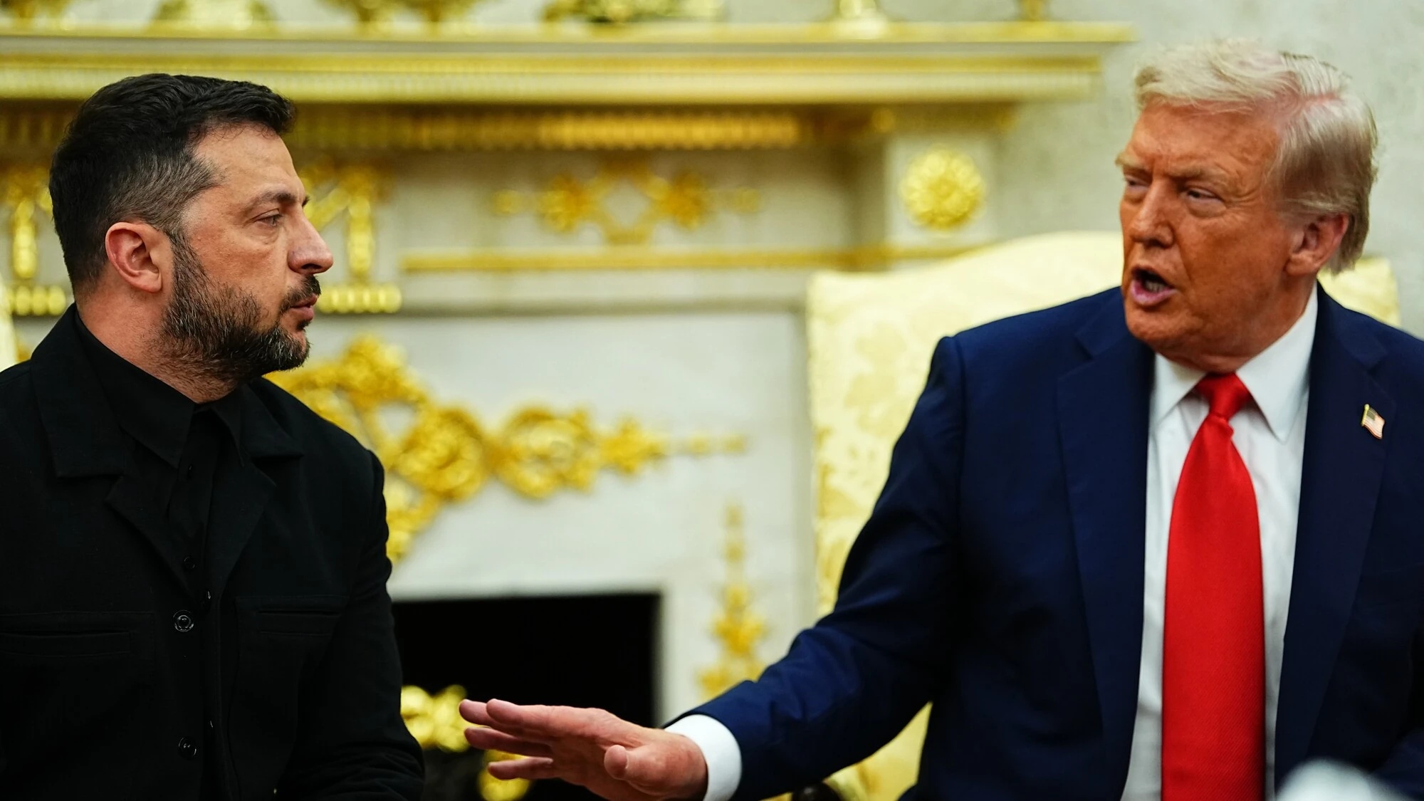Зеленський і Трамп під час зустрічі у Білому домі